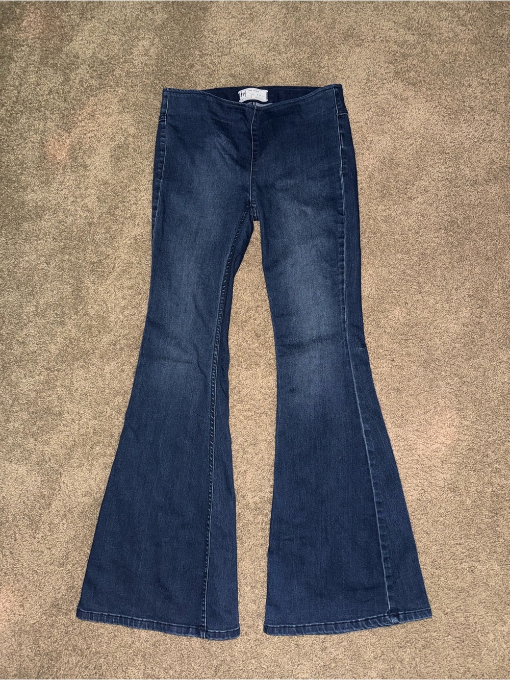 Free People Dark Wash Flare Jeans